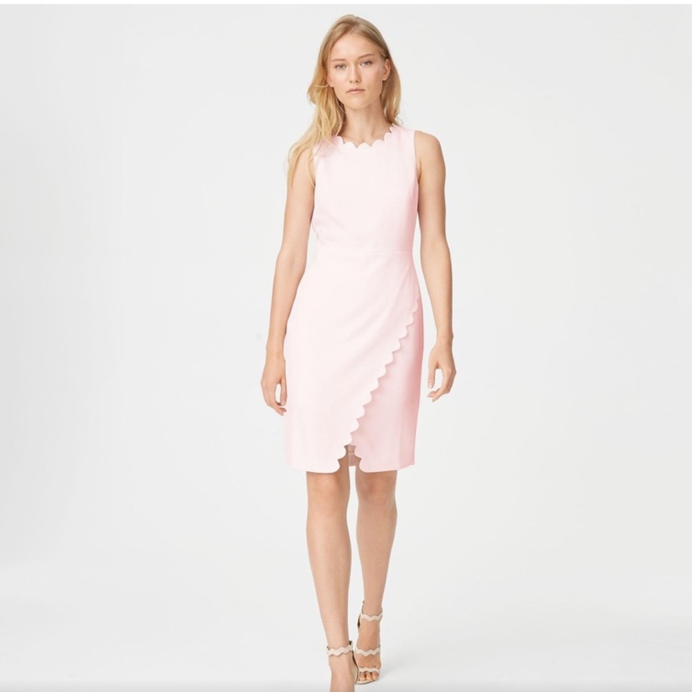 CLUB MONACO | Light Pink Scallop Dress | Size 6